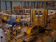 Blick auf „ITER“, den weltweit fortgeschrittensten Prototyp eines Fusionsreaktors in Frankreich